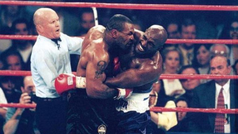 Evander Holyfield i rikthehet boksit … kundër Tyson?