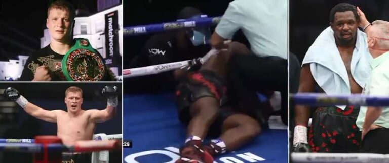 Povetkin i jashtëzakonshëm, me një goditje të fortë nokautoi Dillian Whyte