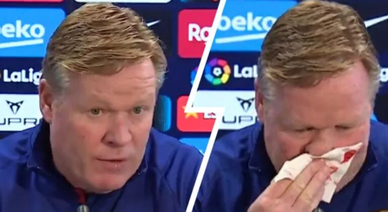 Koeman ndërpret konferencën për shtyp për shkak të gjakderdhjes nga hunda