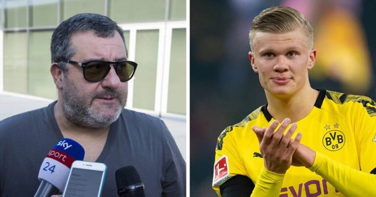 Mino Raiola lëshon ‘bombën’ për Haaland, katër klube nga Anglia mund ta transferojnë atë