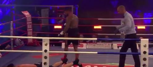 Boksieri Senad Gashi mposht me nokaut gjigantin, Dominic Val