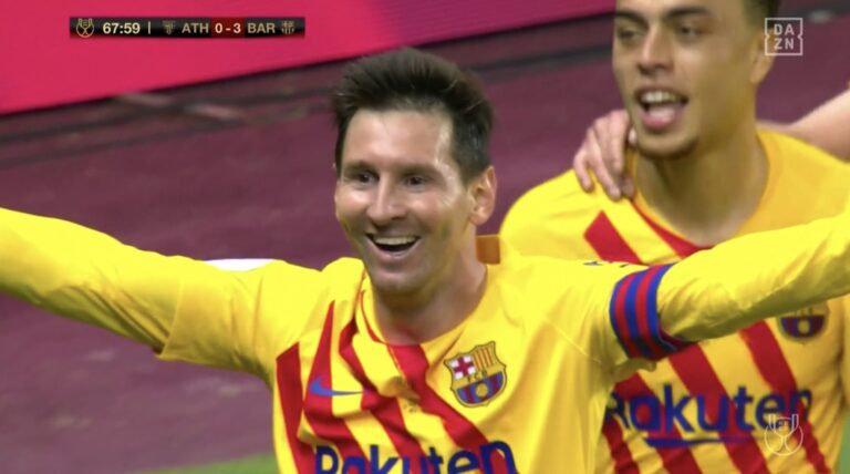 Dygolësh i Messit, Barcelona “nënshtron” Ath Bilbaon dhe fiton Copa del Rey