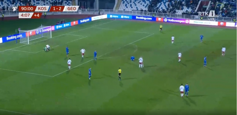 Kosova humb në “Fadil Vokrri” nga Gjeorgjia, zbret në vendin e fundit në grup!