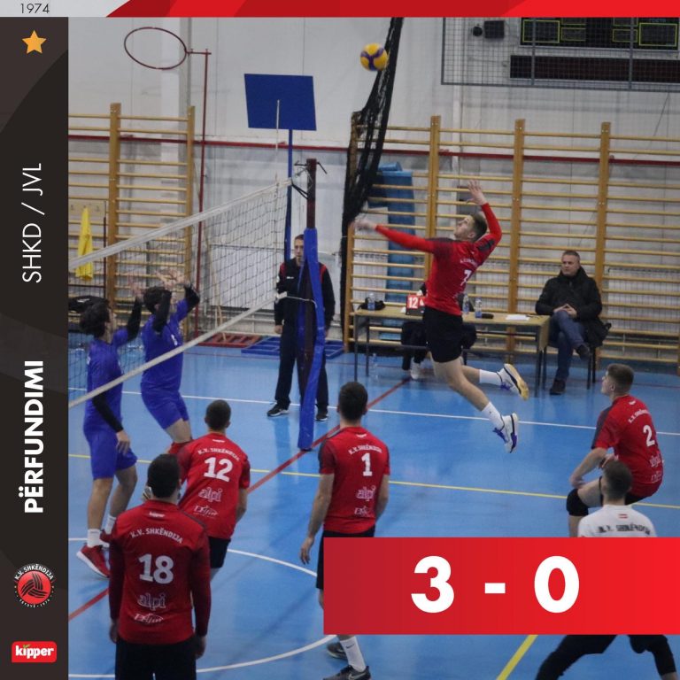 KV Shkëndija Tetovë fiton me rezultat maksimal 3:0 përballë KV Janta Volej