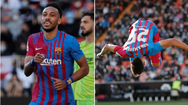 Aubameyang vendos rekord të pabesueshëm me Barcelonën me het-trikun