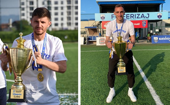 Bardhi dhe Hasani festojnë titullin e kampionit me Ferizajin në Kosovë