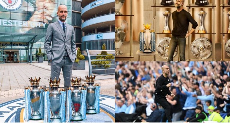 Fitoi Premier League me Cityn, Guardiola festoi trofeun e 32-të në karrierën e tij