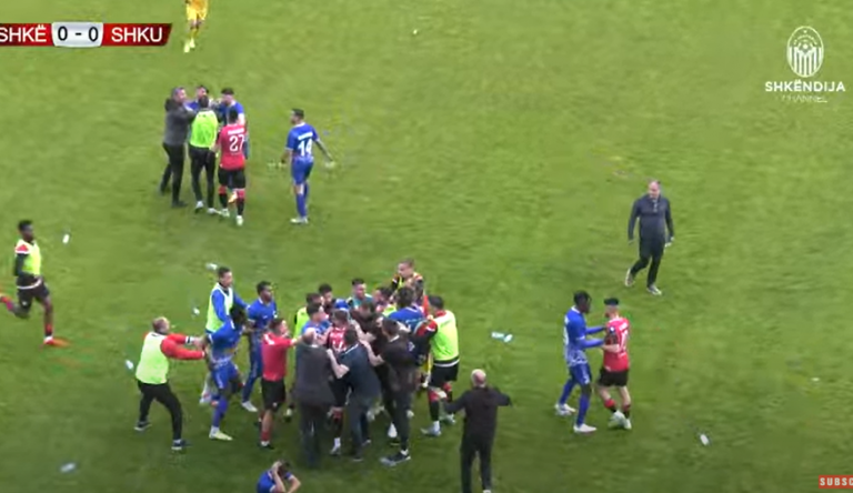 Edhe një ndërprerje e ndeshjes Shkëndija-Shkupi