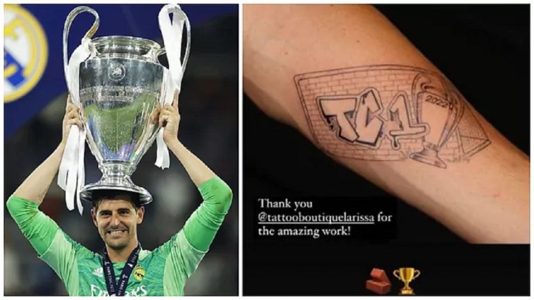 Thibaut Courtois përjetëson finalen heroike të Champions-it, tatuazh me portën… plot me tulla