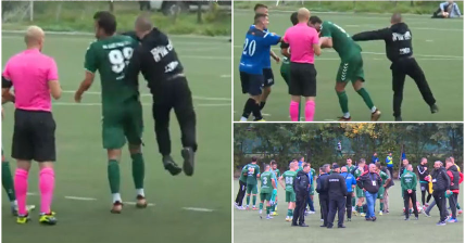 Teteksin e pret ndëshkim serioz, tifozi futet në terren dhe godet futbollistin mysafir