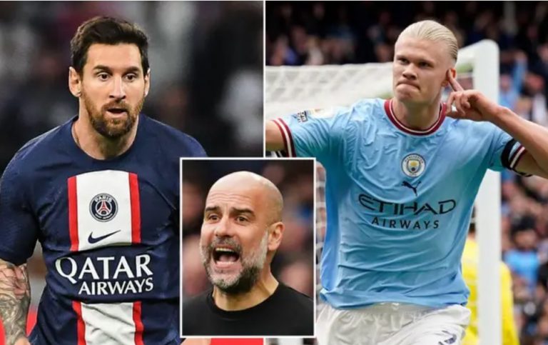 Guardiola sqaron pse Haaland s’është në nivelin e Lionel Messit