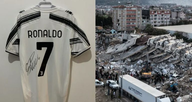 Fanella me autograf të Ronaldos në ankand për ta ndihmuar Turqinë pas tërmetit