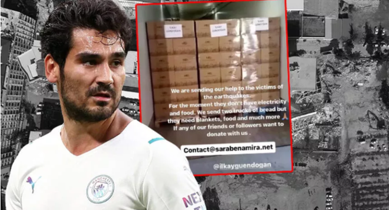 Ylli i futbollit gjerman me origjinë turke dhuroi dy kamionë me ushqime për banorët e prekur nga tërmeti