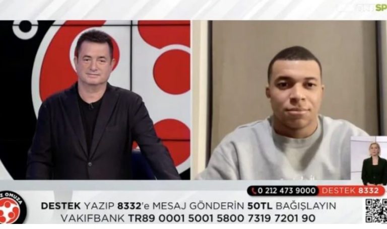 Mbappe shfaqet në televizionin turk, ndihmon të prekurit nga tërmeti në Turqi