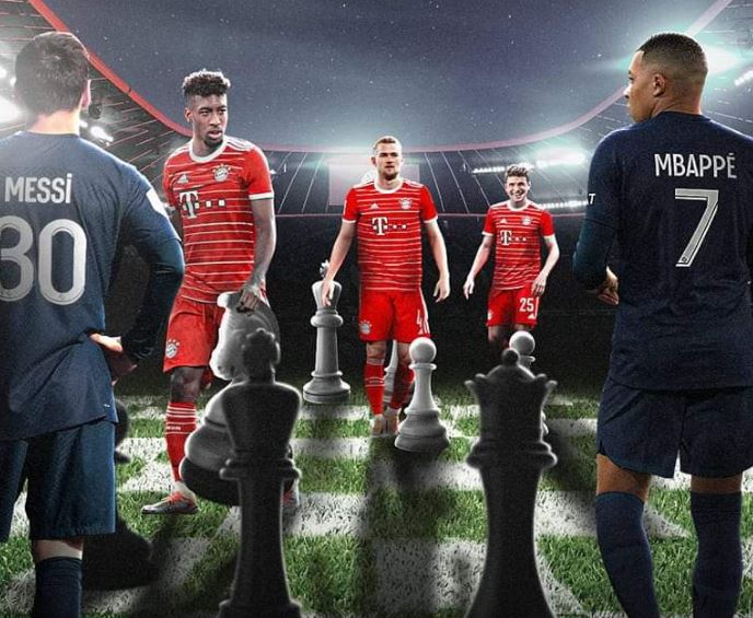 Sot titanët e futbollit luajnë një ndeshje “shahu” në Champions League