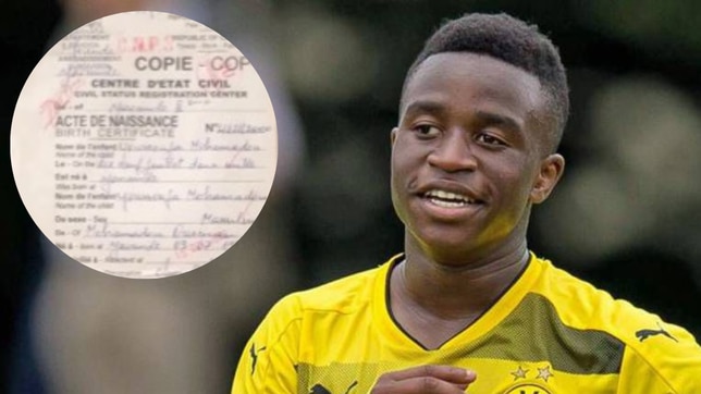 Dyshohet se Moukoko i Dortmundit është 4 vjet më i madh në moshë, dalin dallaveret