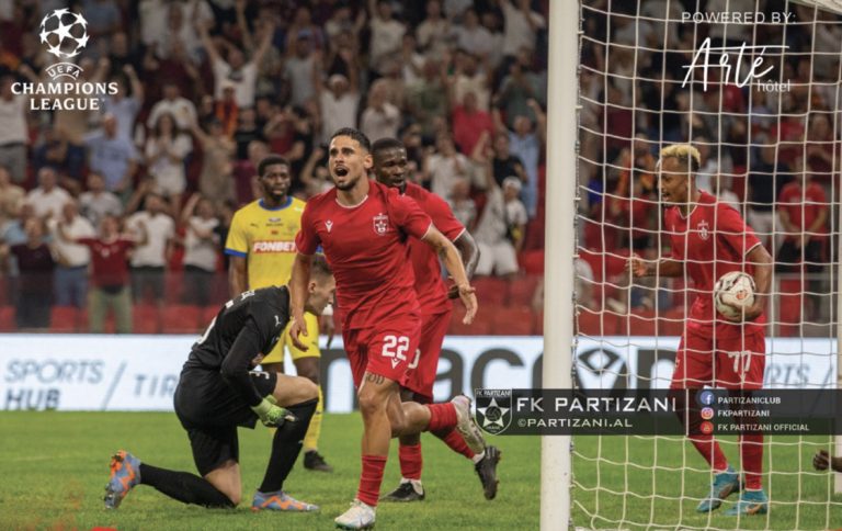 Partizani barazon me BATE Borisovin në Tiranë