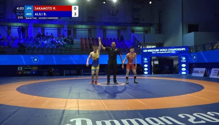 BESIR ALILI kualifikohet në gjysmëfinale të Botërorit U20 në mundje