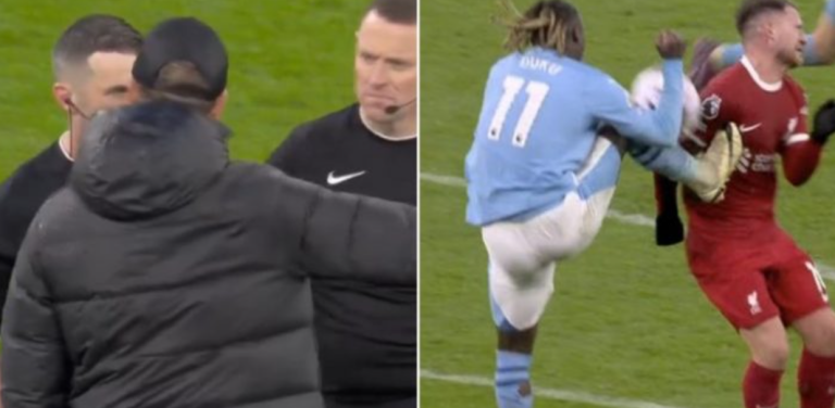 “Është penallti për të gjithë që ndjekin futbollin” – Klopp flet për momentin mes Mac Allister dhe Doku në kohën shtesë