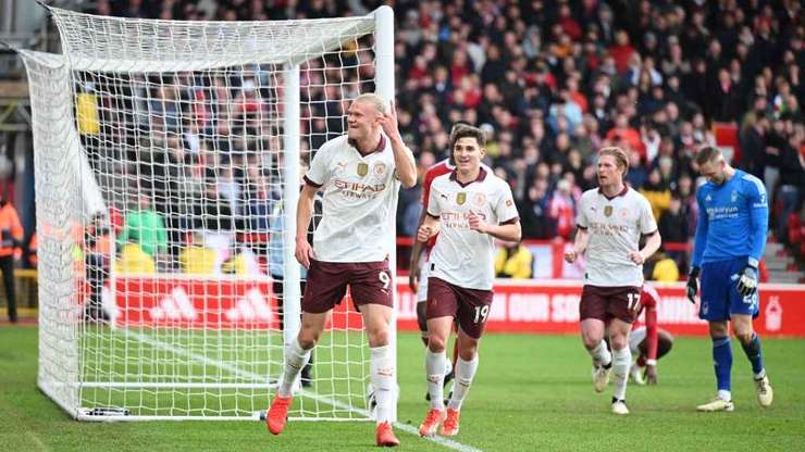 Nga një gol për secilën pjesë, City nuk has asnjë problem ndaj Nottingham