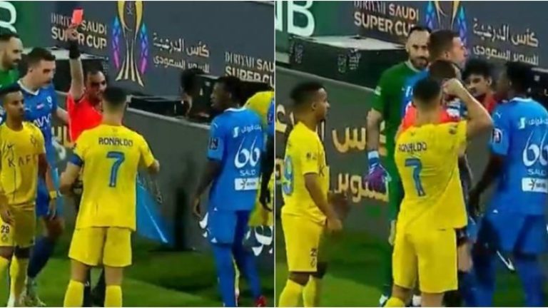 (VIDEO) Ronaldo tentoi ta godasë me grusht gjyqtarin pasi u ndëshkua me karton të kuq ndaj Al Hilalit