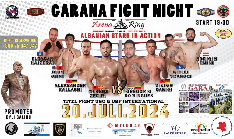 Zyetarizohet programi për “Garana Fight Night”