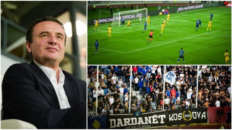 Albin Kurti pas humbjes së Kosovës: T’i ngrisim futbollistët në këmbë me mbështetjen tonë 
