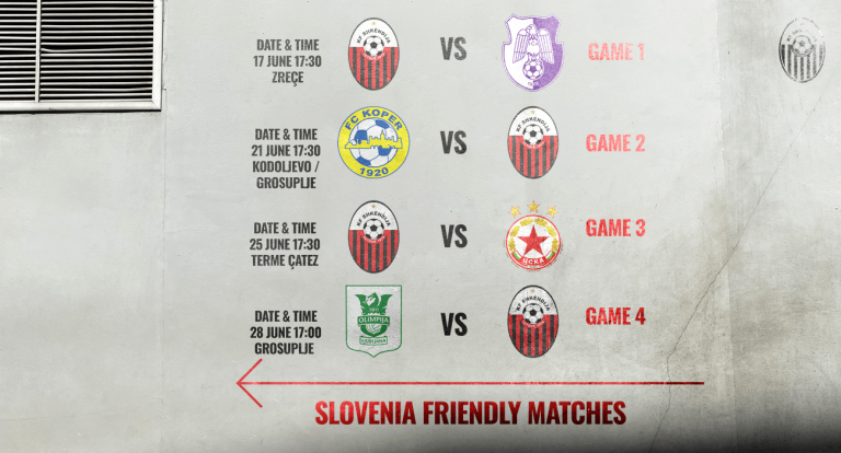 KF Shkëndija cakton rivalët për testet kontrolluese në Slloveni