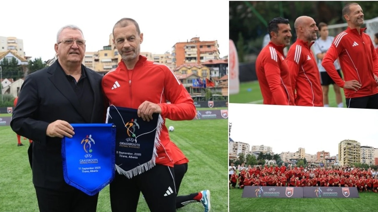 FSHF dhe UEFA organizojnë festivalin e futbollit për fëmijë në Tiranë  të pranishëm edhe Luis Figo e Aleksander Ceferin