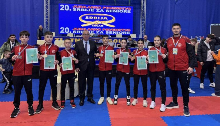 Dominim i Ron Bilallit në Serbi, tre fitore ndaj rivalëve vendas dhe medalja e artë për talentin e Klubit të Karatesë Shkëndija